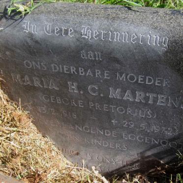 MARTENS Maria Hester Catherina 1918-1972