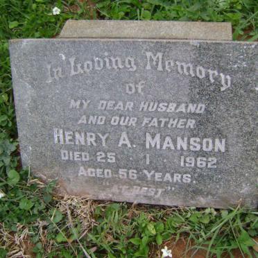 MANSON Henry A. -1962