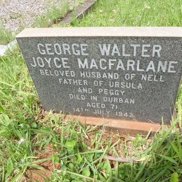 MACFARLANE George Walter Joyce -1942
