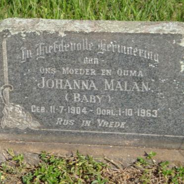 MALAN Johanna 1904-1963