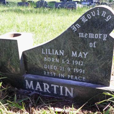 MARTIN Lilian May 1912-1991