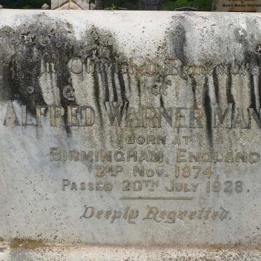 MANISON Alfred Warner 1874-1928