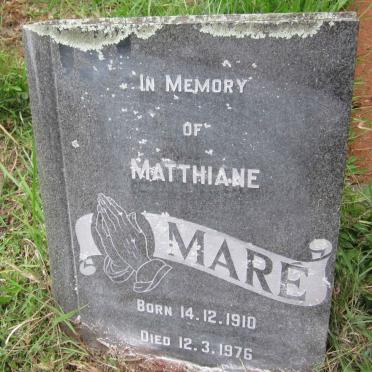 MARÉ Matthiane 1910-1976