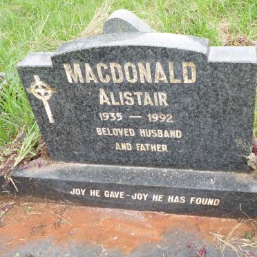 MACDONALD Alistair 1935-1992