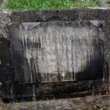 MACKAY Benah Robina -1931