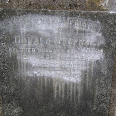 MACPHAIL Donald -1944