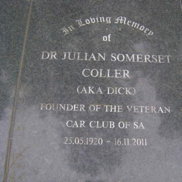 COLLER Julian Somerset 1920-2011