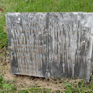 MALONEY John Sydney -1944 &amp; Caroline Elida -1914 :: MALONEY Mary Bridgett -1970