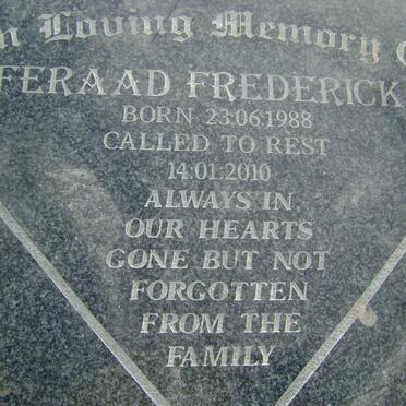 FREDERICKS Feraad 1988-2010