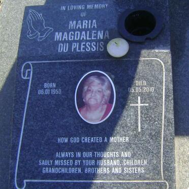 PLESSIS Maria Magdalena, du 1950-2010