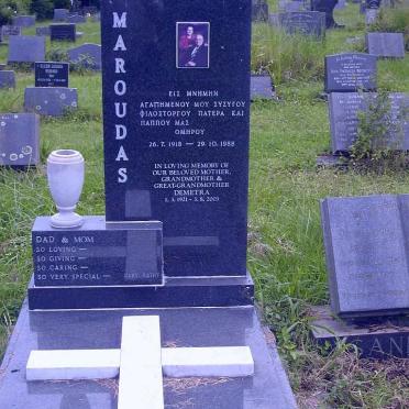 MAROUDAS Omphoy 1918-1988 &amp; Demetra 1921-2003