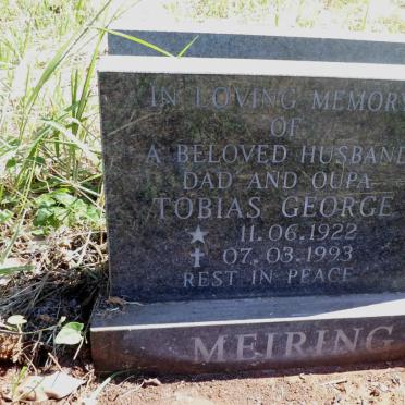 MEIRING Tobias George 1922-1993