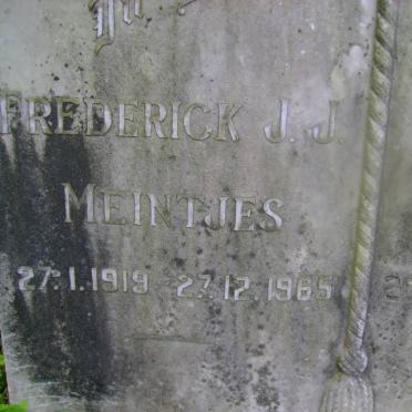 MEINTJES Frederick J.J. 1919-1965 &amp; Jean Mary 1928-1991