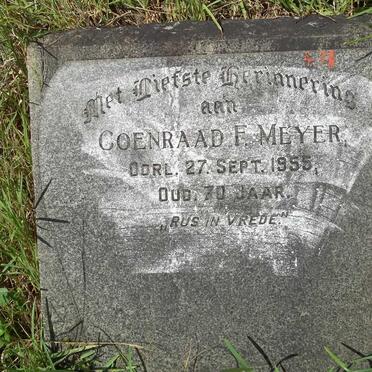 MEYER Coenraad F. -1955 :: MEYER Johannes F.