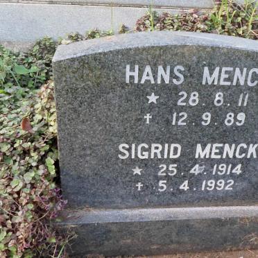 MENCK Hans 1911-1989 &amp; Sigrid 1914-1992