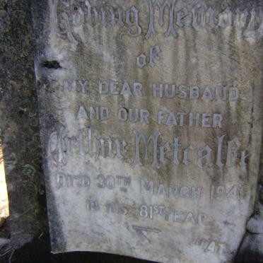 METCALFE Arthur -1946 &amp; Elizabeth J. -1953