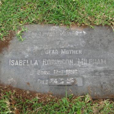 MILEHAM Isabella Robinson 1896-1966