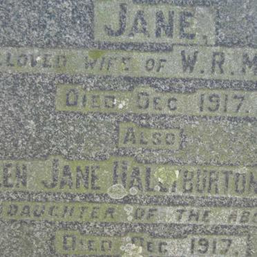 MILLS Jane -1917 :: MILLS Helen Jane Halliburton -1917