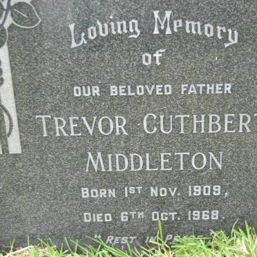 MIDDLETON Trevor Cuthbert 1909-1968