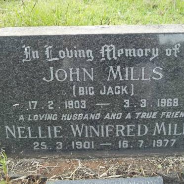 MILLS John 1903-1969 &amp; Nellie Winifred 1901-1977 :: ATKINSON Geoff 1923-1994