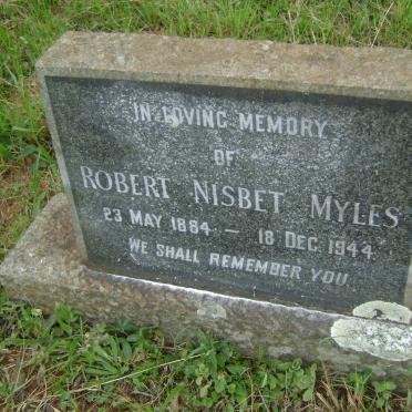 MYLES Robert Nisbet 1884-1944