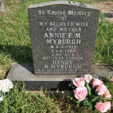 MYBURGH Henry 1915-1987 &amp; Annie F.M. 1923-1980