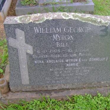 MYRON William George 1905-1966 &amp; Nora Adelaide DONNELLY 1909-1994