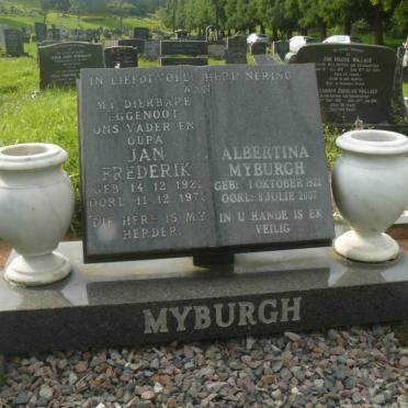 MYBURGH Jan Frederik 1921-1976 &amp; Albertina 1922-2007