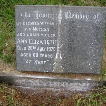 MYBURGH Ann Elizabeth -1970