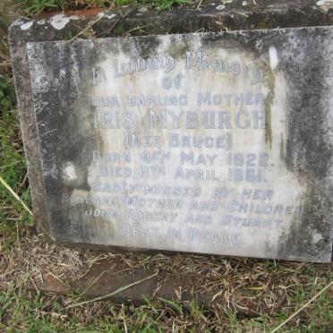 MYBURGH Iris nee BRUCE 1922-1961
