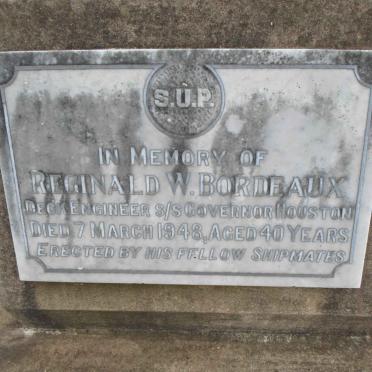 BORDEAUX Reginald W. -1948