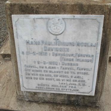 DAVIDSEN Hans Pauli Sigurd Nicolaj 1919-1950