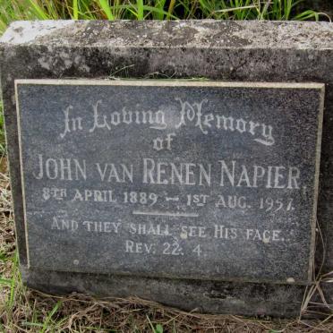 NAPIER John van Renen 1889-1957