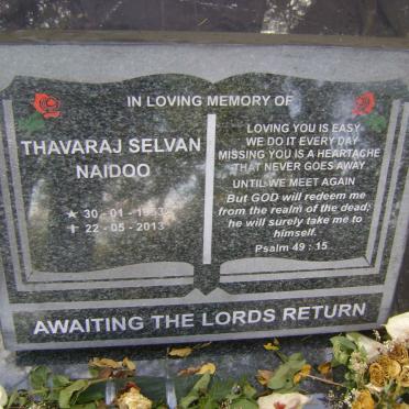 NAIDOO Thavaraj Selvan 1953-2013 &amp; Penjalamma -1981 