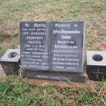 NAIDOO Ivy Dorothy Nesmoney -1978 :: NAIDOO Sylvia Dhayaneethee 1946-2006