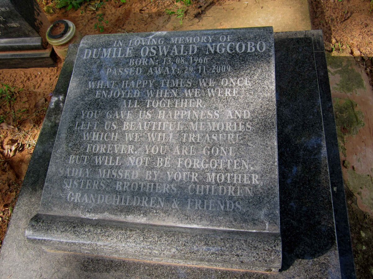 NGCOBO Dumile Oswald 1966-2009
