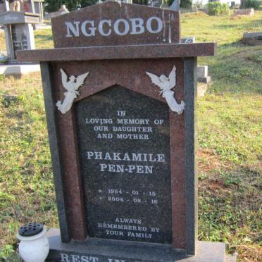 NGCOBO Phakamile Pen-Pen 1964-2004