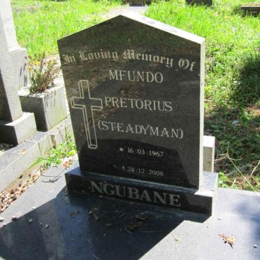 NGUBANE Mfundo Pretorius 1967-2008