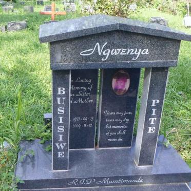 NGWENYA Busisiwe Pite 1977-2009