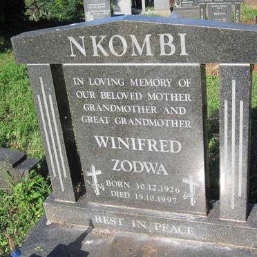 NKOMBI Winifred Zodwa 1926-1997