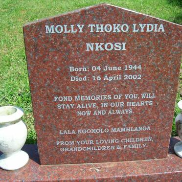 NKOSI Molly Thoko Lydia 1944-2002