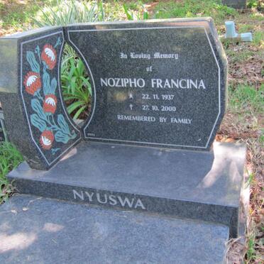 NYUSWA Nozipho Francina 1937-2000