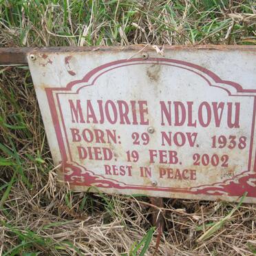 NDLOVU Majorie 1938-2002
