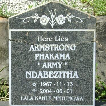 NDABEZITHA Armstrong Phakama 1967-2004
