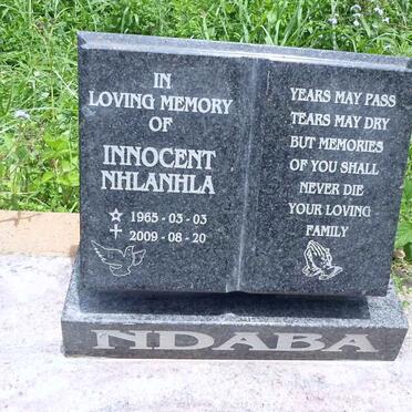 NDABA Innocent Nhlanhla 1965-2009