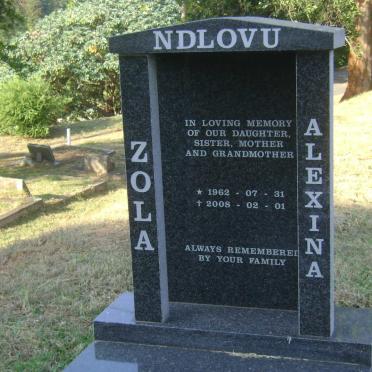 NDLOVU Zola Alexina 1962-2008
