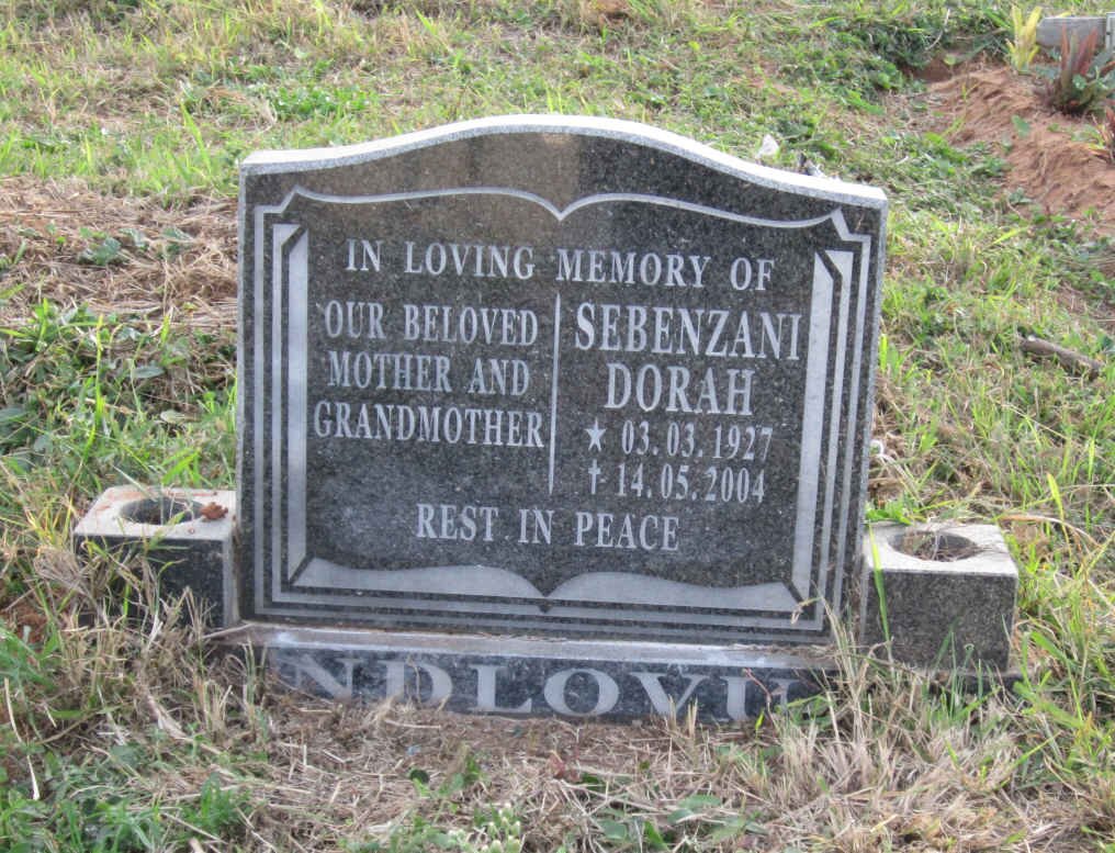 NDLOVU Sebenzani Dorah 1927-2004