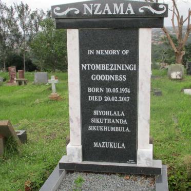 NZAMA Ntombeziningi Goodness 1974-2017