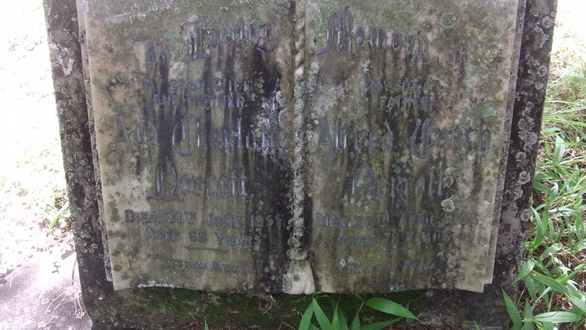 NORCOTT Alfred Enoch -1966 &amp; Ada Charlotte -1955