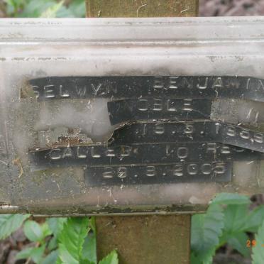 NOBLE Moses 1935-1987 &amp; Devina 1931-1963 :: NOBLE Selwyn Benjamin 1959-2005